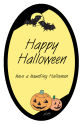 Corner Clipart Halloween Vertical Oval Labels
